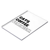 Katten Koffie Feminisme Notitieboek (Linkerzijde)
