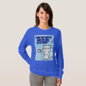 Katten Koffie Quote T-shirt (Voorkant volledig)