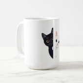 katten koffiemok (Voorkant links)