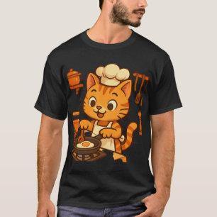 Katten koken in de keuken - Schattigee kunst T-shirt