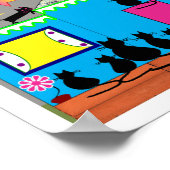 KATTEN KRAWLEREN overal Poster (Hoek)