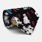 Katten, Kuniyoshi, Ukiyo-e Stropdas (Opgerold)