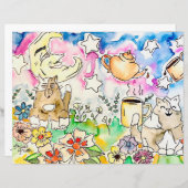 Katten kunstprint (Voorkant / Achterkant)