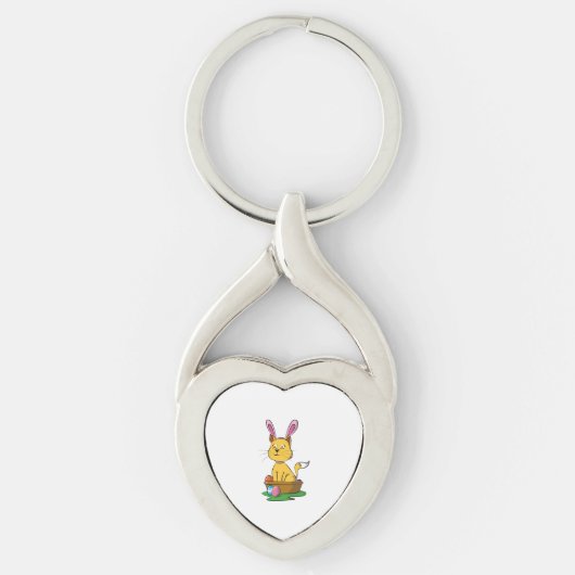 Katten leuk pasen sleutelhanger (Voorkant)