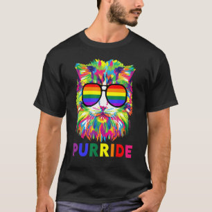 Katten Lgbt Gay Regenboog Pride Vlag Jongens Manne T-shirt