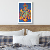 Katten, Louis Wain Canvas Afdruk (Insitu (Slaapkamer))