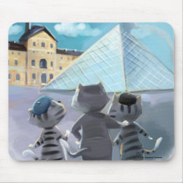 Katten Louvre Parijs - Muismat