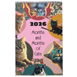 Katten maanden kattenliefhebber kitten gek kalender