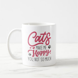 Katten maken me blij dat je niet zo veel hebt koffiemok