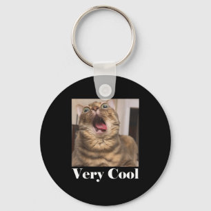Katten Meme Grafisch Domme Kat Humor Grappige Kat Sleutelhanger