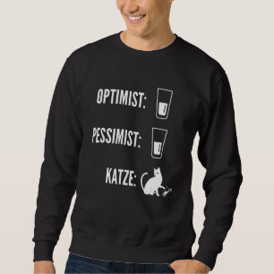 Katten Meme Katten Optimist Pessimist Glas Half Vo Trui