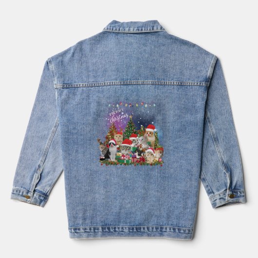 Katten Merry Kerstlight Denim Jacket (Achterkant)