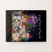Katten Merry Kerstlight Legpuzzel (Horizontaal)