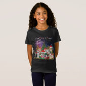 Katten Merry Kerstlight T-shirt (Voorkant volledig)
