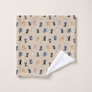 Katten & Messen Handdoek: Leuk en eigenzinnig ontw Washandje