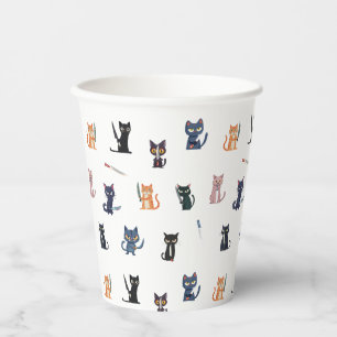 Katten & messen Papieren beker