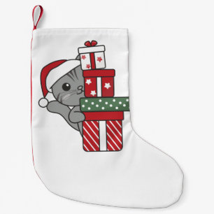 Katten met kerstcadeaus Winterdieren Kleine Kerstsok