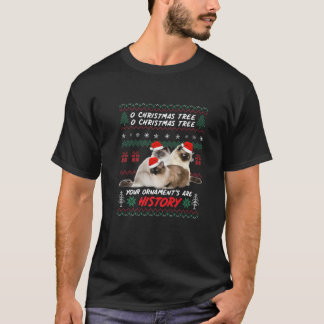 Katten met Kerstmis Funny Ornaments Birman Lovers T-shirt