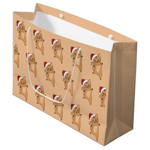 Katten met kerstwintersneeuw  groot cadeauzakje