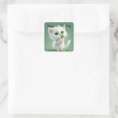 Katten met klavertje vier sticker (Tas)