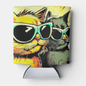 Katten met tong uit blikjeskoeler (Voorkant)