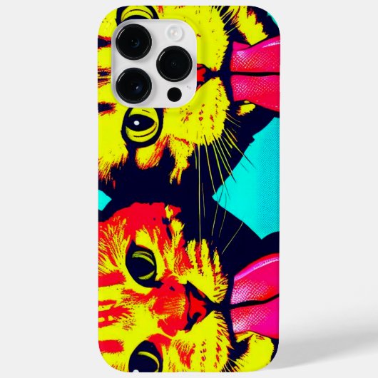Katten met tong uit Case-Mate iPhone case (Achterkant)