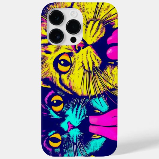 Katten met tong uit Case-Mate iPhone case (Achterkant)