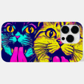 Katten met tong uit Case-Mate iPhone case (Achterkant (horizontaal))