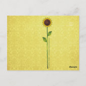 Katten met zonnebloemen Briefkaart TBA (Achterkant)