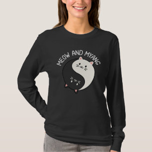 Katten Miauw En Myang Chinese Yin Yang Kat T-shirt