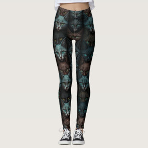 Katten Mooie Donkere Custom liefhebbers Personalis Leggings