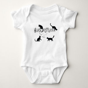 Katten Muzieknoten afspelen Romper