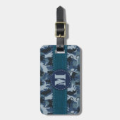 Katten Navy Camouflage Bagagelabel (Voorkant verticaal)