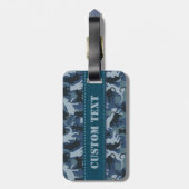 Katten Navy Camouflage Bagagelabel (Achterkant verticaal)