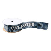Katten Navy Camouflage Satin Ribbon Lint (Spoel)