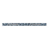 Katten Navy Camouflage Satin Ribbon Lint (Voorkant)