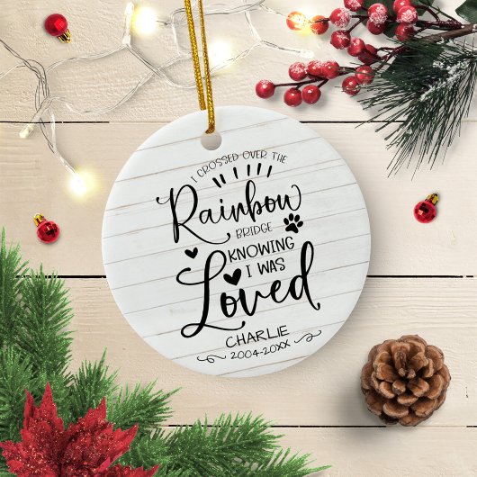 Katten- of hondhuisdier liefdevol aandenken rustie keramisch ornament