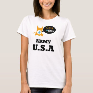 Katten om het leger te blijven Kat Lovers Sector T-shirt