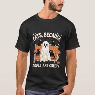 Katten Omdat Mensen Eng Grappig Halloween zijn T-shirt