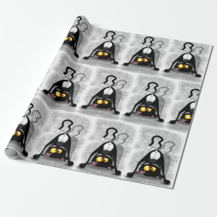 Katten Ondersteboven Grappige Cartoon Karakter Cadeaupapier