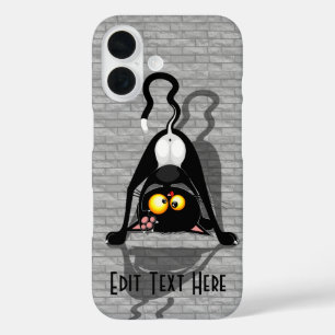 Katten Ondersteboven Grappige Cartoon Karakter iPhone 16 Hoesje