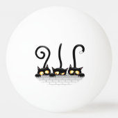 Katten Ondeugende, Speelse en Grappige Karakters Pingpongballen (Voorkant)