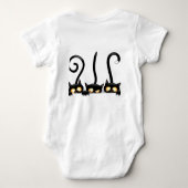 Katten Ondeugende, Speelse en Grappige Karakters Romper (Achterkant)