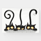Katten Ondeugende, Speelse en Grappige Karakters Spandoek (Horizontaal)