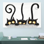 Katten Ondeugende, Speelse en Grappige Karakters Spandoek (Beurs)