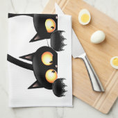 Katten Ondeugende, Speelse en Grappige Karakters Theedoek (Quarter Fold)