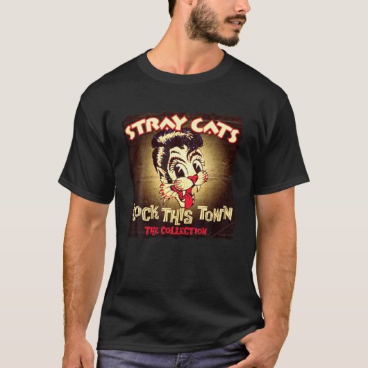 katten ontwerpen muziekband t-shirt (Voorkant)