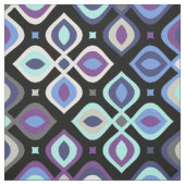 Katten-oog 70's geïnspireerde geometrische flora stof (Swatch)