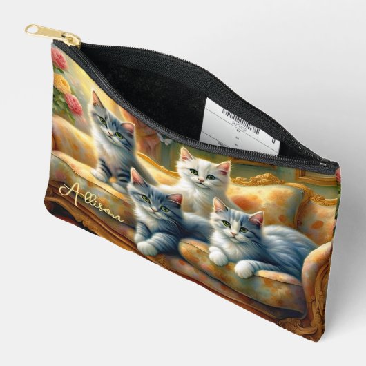 Katten op de bank - leuke scène in look etui (Open)