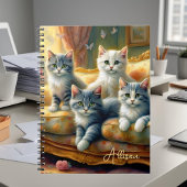 Katten op de bank - leuke scène in look notitieboek